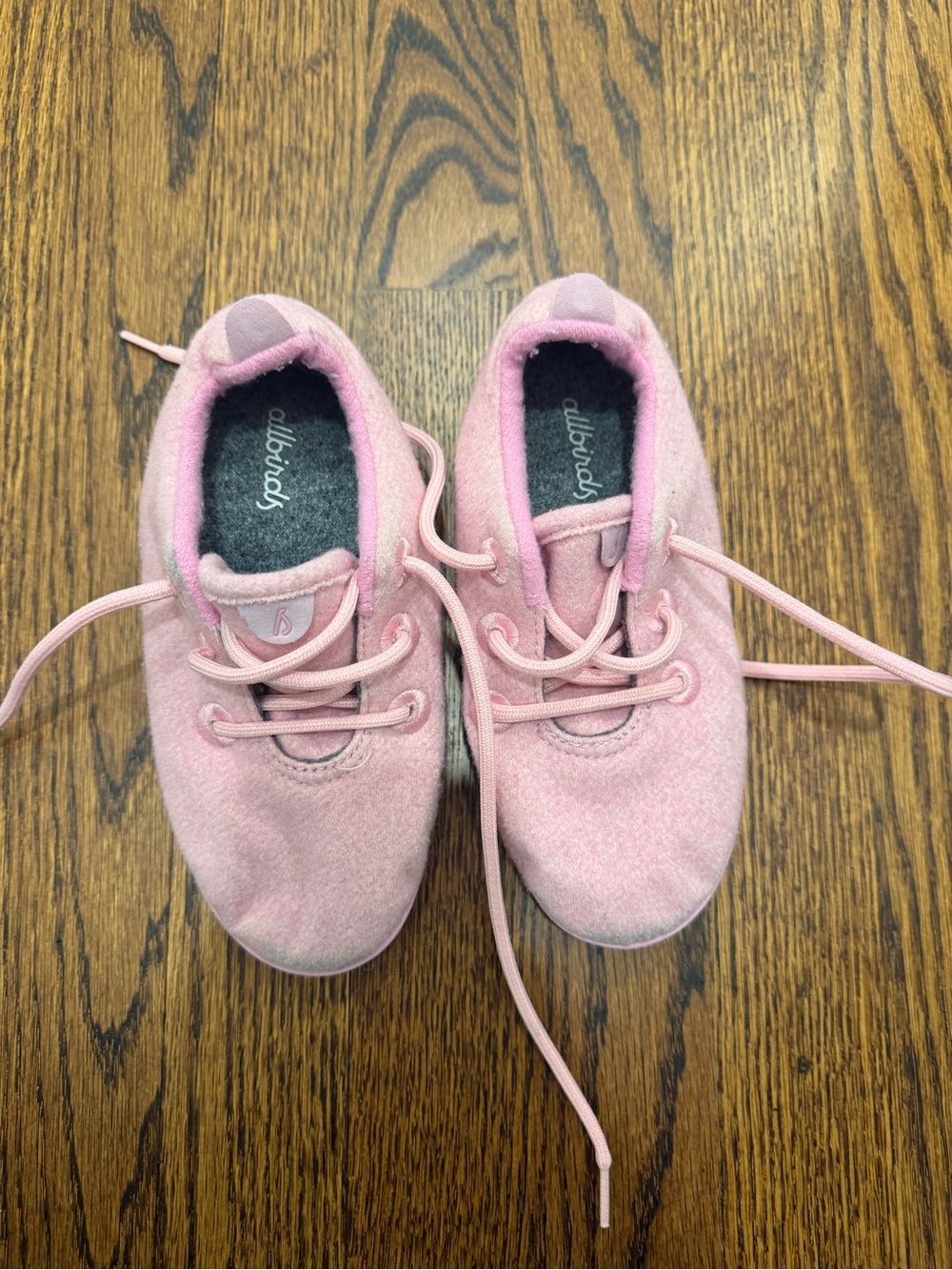 allbirds Kids Wool Sneakers — Light Pink